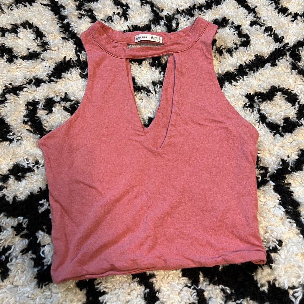 Cotton On V-Line Crop Top